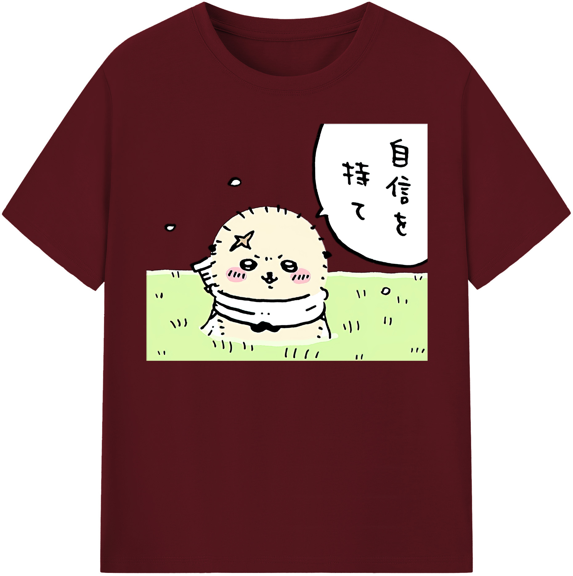 （画像用） ちいかわ ラッコ Chii-kawa Sea otter 綿100％半袖Tシャツ（フロントプリント）